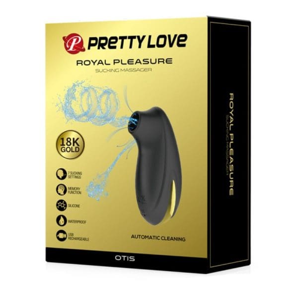 PRETTY LOVE - BLACK RECHARGEABLE LUXURY SUCTION MASSAGER 11